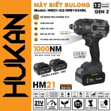 Máy siết bulong dùng pin HUKAN HM21-G2-IWB1034BL