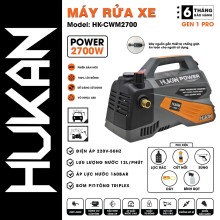 Máy Xịt Rửa Xe Có Chống Giật Điện HUKAN - HK-CWM2700