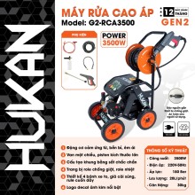 Máy Xịt Rửa Xe Điện Cao Áp - Có Chống Giật HUKAN - G2-RCA3500