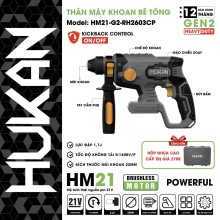 Thân Máy Khoan Bê Tông Pin 3 Chức Năng HUKAN - BODY HM21-G2-RH2603CP