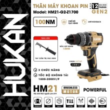 Thân Máy Khoan Pin 13Mm HUKAN - BODY HM21-G2-Z1700