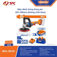 Máy đánh bóng dùng pin 20V-180mm WADFOW - WHL1B181