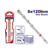 Mũi khoan bê tông ( Đuôi lục giác) EMTOP - ECDB030812