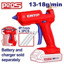 Thân máy bắn keo nến pin EMTOP - ELGG2002