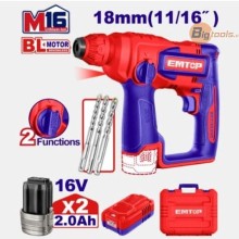 Bộ máy khoan pin 2 chức năng 16.8V  EMTOP - ELRH16168