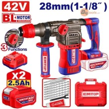 Bộ máy khoan đục 14mm pin hiệu suất cao  EMTOP - ELRH422882