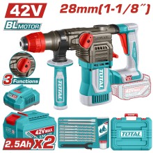 Máy khoan bê tông không chổi than dùng pin 42V - TOTAL - TRHLI422882