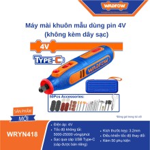 Máy mài khuôn mẫu dùng pin 4V (không kèm dây sạc) WADFOW - WRYN418