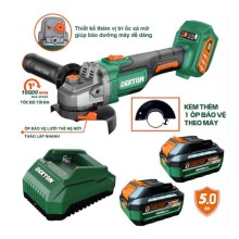Combo Máy Mài Dekton M21-AG100PLUS Kèm 2 Pin 4.0Ah ProMax Dòng Xả Cao & Sạc 2.5A