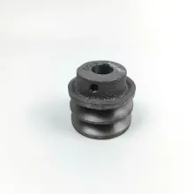 Puly động cơ xăng 2 rãnh bản A đường kính 6cm dùng cho các dòng máy cốt 19mm và 20mm