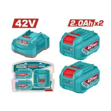 Bộ 2 Pin Lithium 42V 2.0Ah Kèm Sạc 42V TOTAL TFBCPM20221